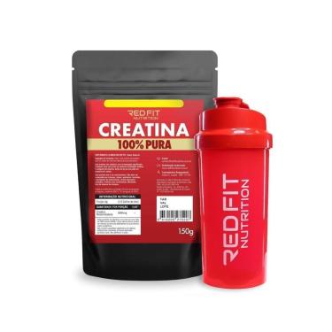 Imagem de Suplemento em Pó 100% Puro Importado Red Fit Nutrition Creatina Monohidratada 150g - 50 Doses-Unissex