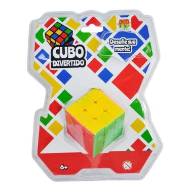 Imagem de Cubo Mágico Divertido Profissional 3x3 Brinquedo DmToys 6401