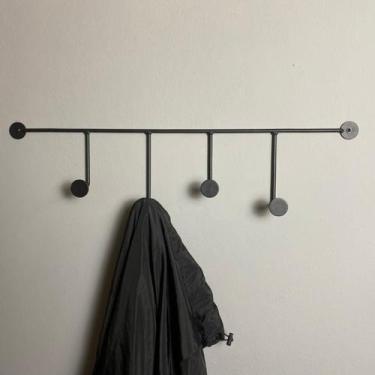 Imagem de Cabideiro de Parede Leme Ferro Estilo Industrial Decorativo - vgf deco