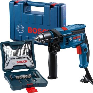 Imagem de Furadeira Impacto Bosch Gsb 13 Re 750w Kit 33 Peças 110v, 110V