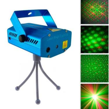 Imagem de Laser de Balada Led Mini Giratória Efeito Holográfico - BELLATOR