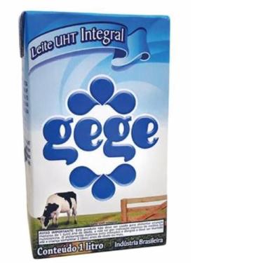 Imagem de Kit 12 Leite Uht Gege Integral 1-Litro Tp - Laticínios Gege