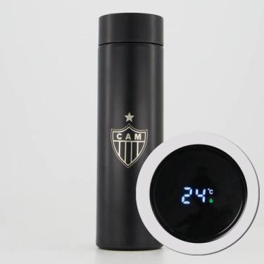 Imagem de Garrafa Térmica Atlético Mineiro 400Ml Display Preta - DWJ, Único
