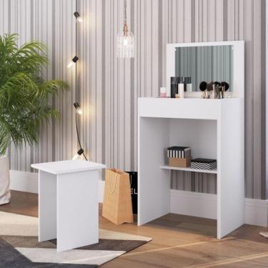 Imagem de Penteadeira Compacta com Tampo Retrátil e Espelho Embutido Mimo PE508 