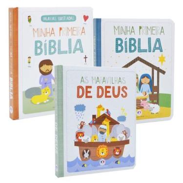 Imagem de Minha Primeira Bíblia Infantil De Palavras Ilustradas 3 Vols - Ciranda