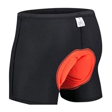 Imagem de Fancyes Calções Acolchoados para Roupa Interior para Roupa Interior de Short , Vermelho 3XL