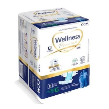 Imagem de Fralda ger wellness premium g 8 unidades - ccm