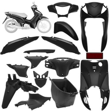 Imagem de Kit Peças Plásticas Biz 125 2011 À 2013 - Pro Tork, PRETO 2011 À 2013,