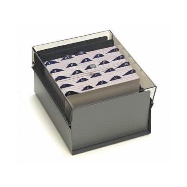 Imagem de Fichário Metálico Com Tampa Acrílico Fumê Acrimet