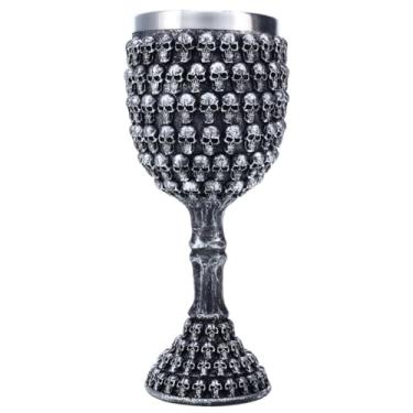 Imagem de Treasure Cove Skulls Goblet P714192H Gótico Novidade Presente Cálice Decoração de Crânio Decorações de Halloween para Interiores