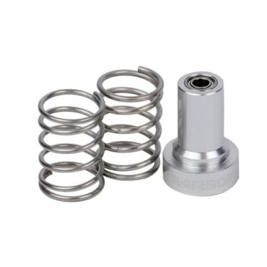 Imagem de ADV-AIRSOFT Guia de eixo de rolamento duplo para motor AEG, alumínio de usinagem CNC, reduz a vibração do eixo e o desgaste da engrenagem, inclui um guia de eixo e duas molas de aço inoxidável (ouro)