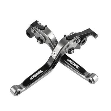 Imagem de LANQIAN Conjunto de alavancas de embreagem de freio CNC extensível dobrável para CBR125R CBR150R CB125R CBR250R CBR20RR CBR300R CB300R CB300F CBR500R CB500F CB500X Titânio