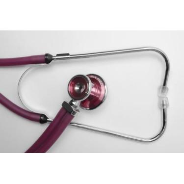 Imagem de Estetoscópio Duplo Rappaport Adulto E Pediátrico Vinho - PA MED