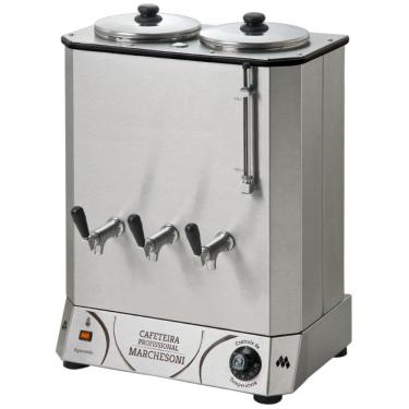 Imagem de Cafeteira Profissional 2 Reservatórios 6 Litros Máquina de Café Elétrica Marchesoni