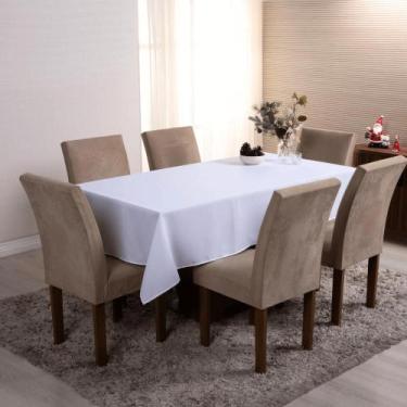 Imagem de Toalha de Mesa 6 Lugares 2,00 x 1,40m Tecido Oxford Liso 1 Peça Natal 