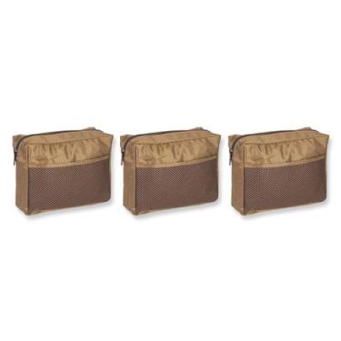 Imagem de Kit 3 Porta Objetos Grande Baú Moto Acessório Bolsinhas - Jaspe Ateliê