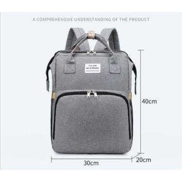 Imagem de Mochila Feminina Berço Cama Maternidade Multifunção Living - Unistar, 