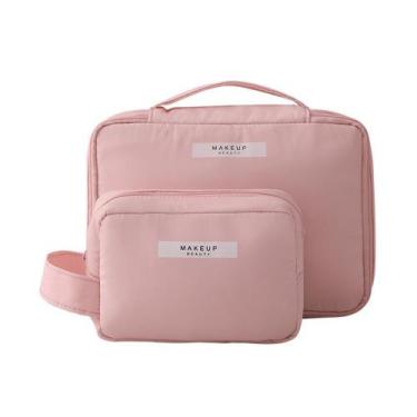 Imagem de Kit 2 Necessaires Organizadores para Maquiagem e Higiene Pessoal Imper