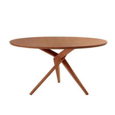 Imagem de Mesa para Sala de Jantar Ballare 135cm Redonda Madeira Laminado Modern