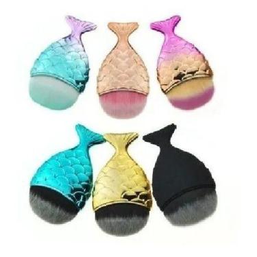 Imagem de Pincéis Maquiagem Pincel Sereia Peixe Contorno Oferta!! - oem