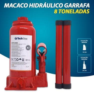 Imagem de Macaco Hidráulico Garrafa Prisma 2017 2018 2019 2020 8T Ton Toneladas 
