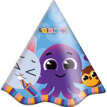 Imagem de Chapéu Festa Bolofofos - 08 unidades - Festcolor