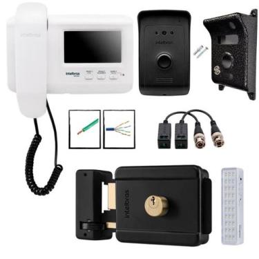 Imagem de Kit Interfone Camera IVR 1010 Intelbras e Fechadura FX 500
