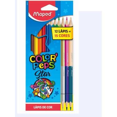 Imagem de Lapis De Cor Maped 12 Lapis Com 15 Cores Color Peps Star