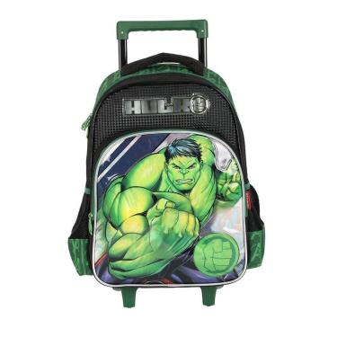 Imagem de Mochila de Rodinhas Sem alça Luxcel Avengers Hulk Verde-Masculino