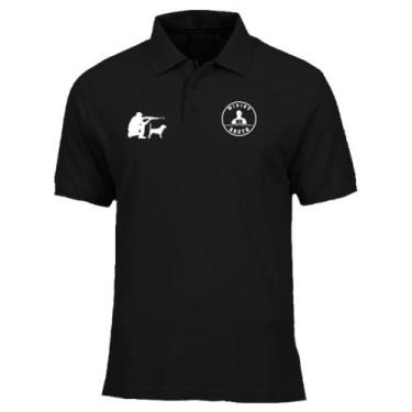 Imagem de Camiseta Mininu Bruto Gola Polo Caçador Marca Country Top Preto, Preto