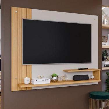 Imagem de Painel Dunas para TV de até 50 - Off White/Natural - Permobili, Off Wh