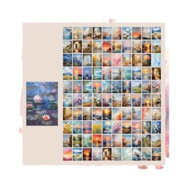 Imagem de Scrapbook Vintage: 100 Peças de Adesivos de Papel para Colagem e Decor