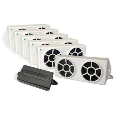 Imagem de Repelente Eletrônico Espanta Pombos Industrial 06 Emissores REP06 MEGT