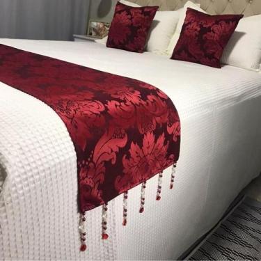 Imagem de Peseira Casal/Queen Com Pedraria Jacquard 2 Capas Almofadas - INGRID B
