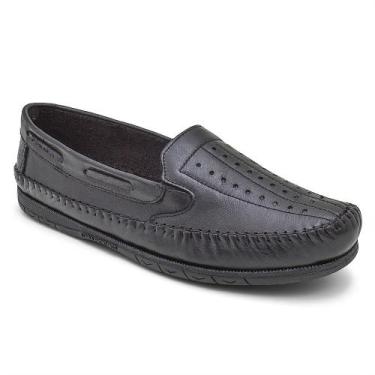 Imagem de Mocassim Sapatilha Masculina Couro Confort Casual Calce Facil Granado 