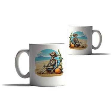 Imagem de Caneca Personalizada Presente Caveira Mexicana Praia 2 - Enjoy Shop, C