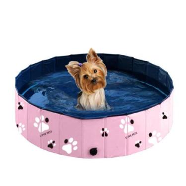 Imagem de Piscina para pets animais de estimação cães e gatos 80x30 Rosa - Mina 