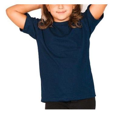 Imagem de Roupa De Criança Infantil Menina Menino Básica Lisa Camiseta - Vesttua