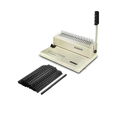 Imagem de Máquina de Encadernação Modelo C-12M Caixa Grátis de 100 PCS 5/40.6 cm Espinhos de Encadernação de Pente