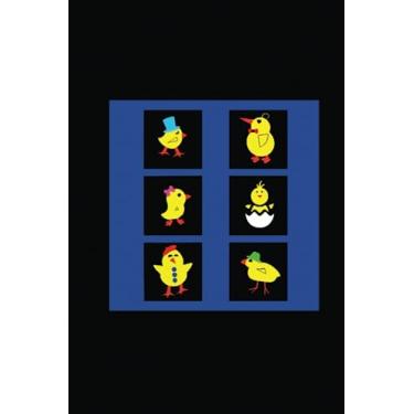 Imagem de CHICK Notebook: GRAPH paper, 120 page 6”x9” drafting quad ruled grid composition 4x4 squares per inch, with POP ART cover for school, college, math, ... people who measure, draw to scale: Geniuses