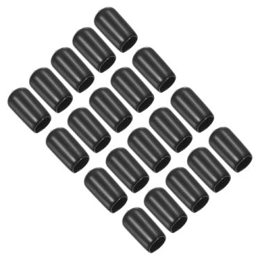 Imagem de PATIKIL Capa de ponta de taco de sinuca de 9 mm, 20 peças de pontas de taco de sinuca, capa de borracha, protetor de taco de bilhar, ferramenta de cabeça de bastão para acessório de sinuca, preta