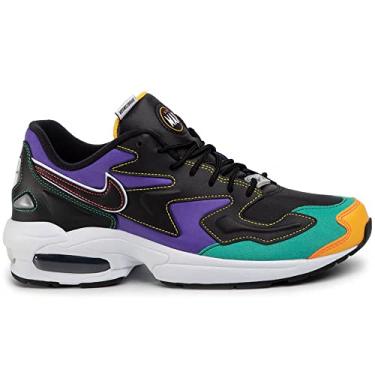Imagem de Nike Air Max2 Light PRM Mens Sneakers BV0987-023, Black/Flash Crimson-Kinetic Green, Size US 10