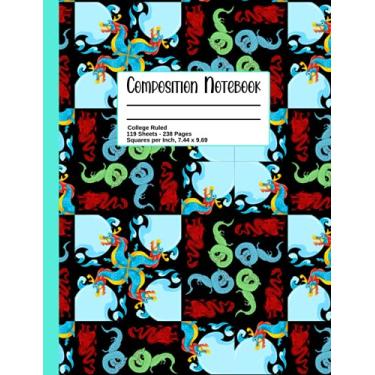 Imagem de Cute Composition Notebook: Chinese Water Dragon Themed College Ruled Notebook with A Cool Flower Interior for Girls and Chinese Water Dragon Lovers (Chinese Water Dragon Presents/Gifts)