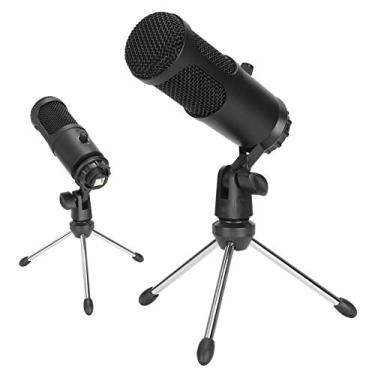 Imagem de Microfone condensador USB, microfone cardioide PC com suporte de tripé para jogos, streaming, podcast, conversa