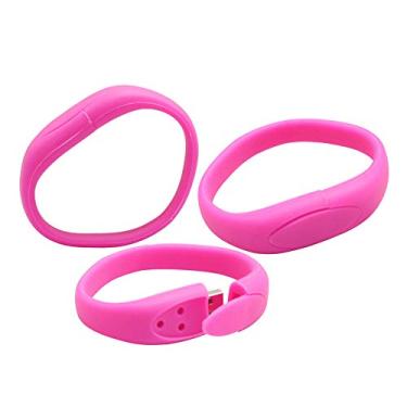 Imagem de Pulseira de 4 GB Modelo USB Flash Drive Memory Stick PenDrive Pen Drive 3.0 USB Flash Disk Memory Stick U Disk USB Drive (Rosa)