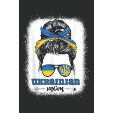 Imagem de My Mom Is Ukrainian Ukraine Pride Flag Heritage Roots Proud: Wide Ruled Paper Notebook Journal with 6" x 9", 120 Pages | Pretty Wide Blank Lined Workbook ... for Home School College for Writing Notes.