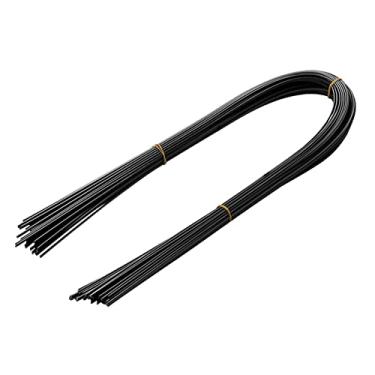 Imagem de Haste de solda 40 peças 2,5 mm x 5 mm x 1000 mm preto PP hastes de soldagem de plástico para pistola de solda de plástico/pistola de ar quente/ferramenta de solda suprimentos de solda haste de soldagem a arco de eletrodo