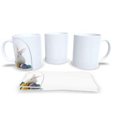 Imagem de Caneca de Porcelana Branca Personalizada Coleção Páscoa