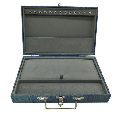 Imagem de Maleta Porta Joias Azul Jeans Média Simples