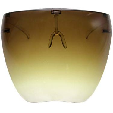 Imagem de zeroUV - Óculos de sol com viseira protetora e proteção total (filtro antifoco/luz azul), Ap marrom, One-Size